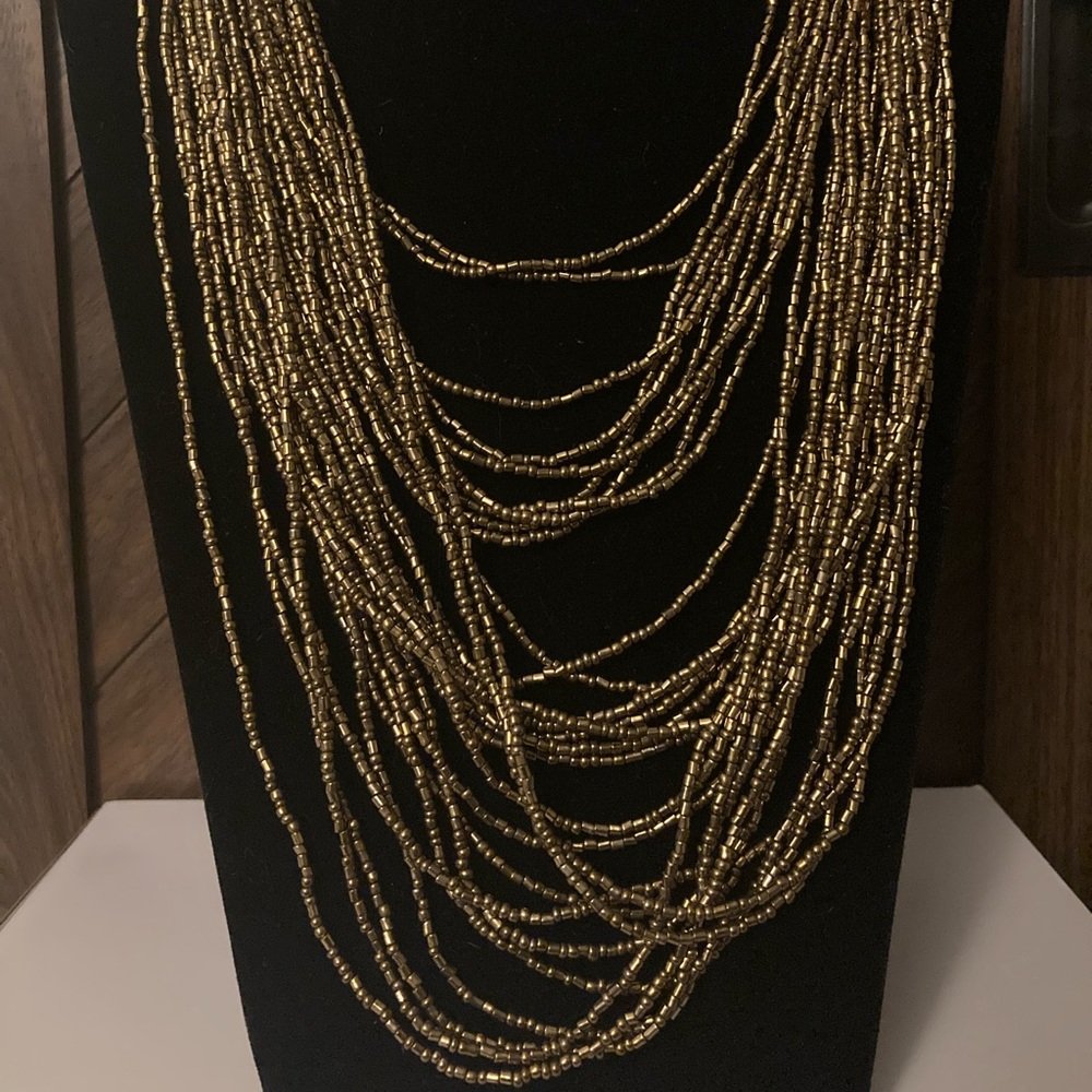 Dauntless Dazzle Brass Necklace